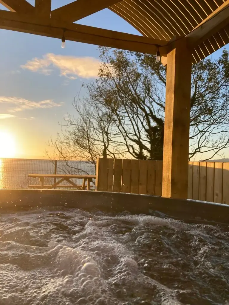 A private hot tub at The Shepherds Rests