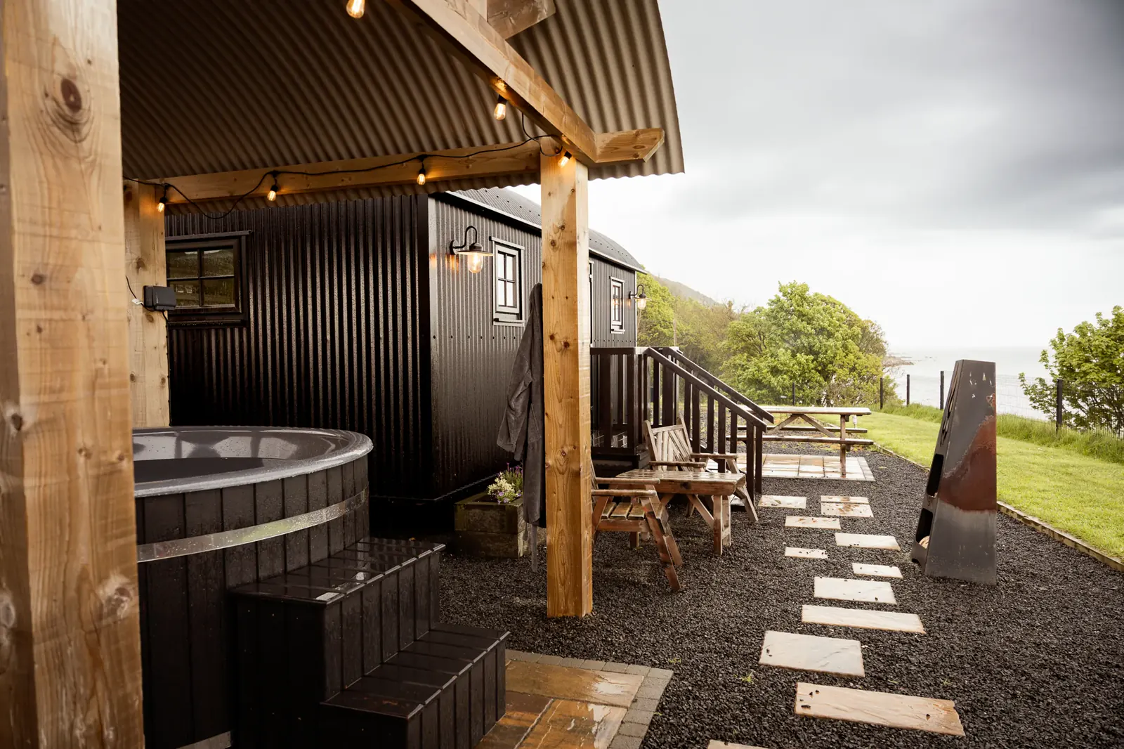 Exterior of Dan’s Hut